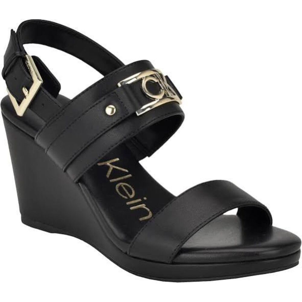 NWT Calvin Klein womens Bomega Platform Wedge Sandal
